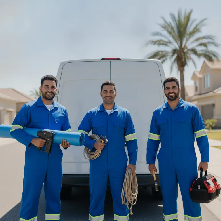 Roof Tarping team in Dubai Marina